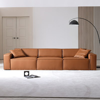 Italienisches Minimalistisches Luxuriöses Zweisitzer-Würfelsofa mit Elektrischer Liegefunktion, Echtleder, Kiefernholzrahmen, Einfaches Modernes Design, Fernbedienung