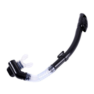 xinyixuan Dry Top Snorkel, tube respiratoire intégral en silicone PVC pour la plongée avec pince de masque pour la natation - Product Image 2