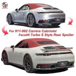 Aileron arrière relevable de style Carrera <span class=keywords><strong>992</strong></span> Turbo de bonne qualité pour Porsche 911 <span class=keywords><strong>992</strong></span> Carrera <span class=keywords><strong>Cabriolet</strong></span> 19-25y, aileron de coffre aérodynamique - Product Image 1