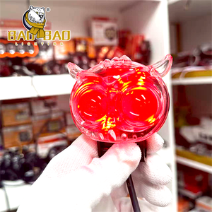 BAOBAO FRGB Hibou Mini LED Antibrouillard Blanc Jaune Double Couleur Moto Lumières En Aluminium Métal Phare Ampoule pour Moteur pour Vélo - Product Image 4