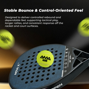 Balles de padel AMASPORT durables, emballage personnalisé OEM, qualité supérieure, approuvées <span class=keywords><strong>FIP</strong></span>, pressurisées, fabriquées en usine. - Product Image 2