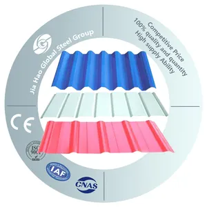 Çin üretici PPGI renk kaplı 22 ölçer oluklu çelik çatı kaplama levhası