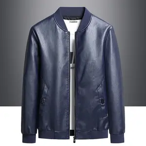 Spring Autumn New Arrivals Trendy 2024 Large Size Casual Men's Clothing Leather Jackets Men Jackets
