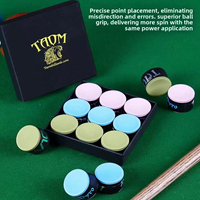 Craie de billard et de snooker professionnelle Taom, performance supérieure, craie ronde V10, poudre pour pistolet à craie pour le sport de billard
