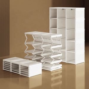 Soggiorno moderno armadi portatili pieghevoli in plastica armadio camera da letto armadio - Product Image 6