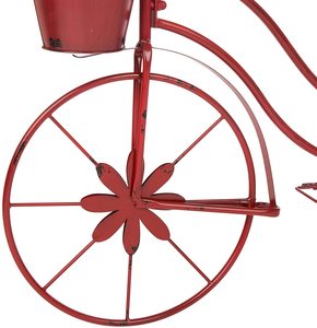 Planteur de bicyclette en métal à pied, support de fleurs peint à la main, pour maison et jardin - Product Image 4
