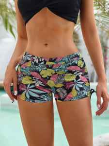 8014 nuevo verano estampado <span class=keywords><strong>de</strong></span> alta calidad 4 capas a prueba <span class=keywords><strong>de</strong></span> fugas reutilizable cintura media período traje <span class=keywords><strong>de</strong></span> baño para mujer ropa interior - Product Image 3