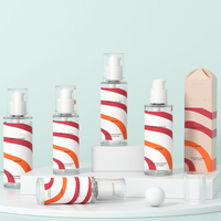Soins de la peau Couleur givrée Huile essentielle pet Cosmétique Spray Lotion Émulsion Toner Pompe Bouteille Emballage Facial Essence Liquide Bouteille