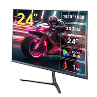 Moniteur de jeu PC Ultra-mince 24 pouces 200Hz IPS écran LCD 2K 1920x1080P FHD bureau nouvel écran d'ordinateur Ultra-mince 1080P