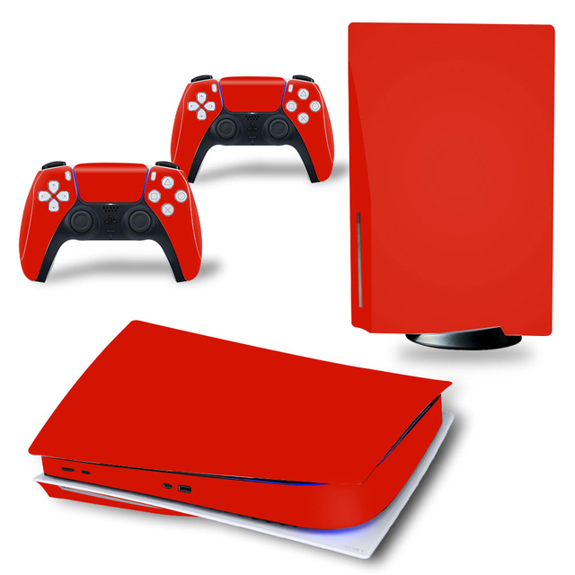 Multi Styles Vinyl Skin Sticker Cover for PS5 Console with 2 Controllers Protective Skin Decal for Playstation 5 Shell Case