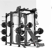 Combinaison multifonctionnelle d'équipement de gymnastique de forme physique Cage de puissance Rack Smith Machine