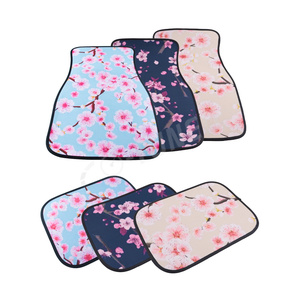 JDM Car Racing Styling Universal Cherry Blossm Sakura Print <span class=keywords><strong>Tapis</strong></span> <span class=keywords><strong>de</strong></span> sol <span class=keywords><strong>de</strong></span> voiture avant et arrière Décoration intérieure <span class=keywords><strong>de</strong></span> voiture Pièces détachées automobiles - Product Image 2