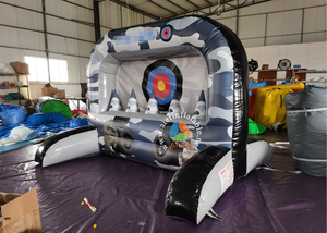 Jeu sportif gonflable de tir au paintball et <span class=keywords><strong>Nerf</strong></span> avec stand de tir et défi de balles flottantes, camouflage commercial, pour enfants et adultes - Product Image 2