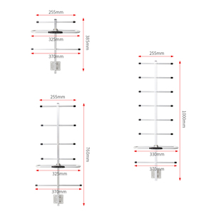 Fábrica 13Dbi 433Mhz exterior directo SMA cabeza macho Wifi direccional Yagi antena 370mm ancho 385mm 760mm 1000mm Longitud - Product Image 1