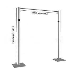 8 قدم-14 قدم * 6 قدم-10 قدم خلفية زفاف زينات خشبة مسرح وحامل خلفية ستارة لحفلات الزفاف - Product Image 2