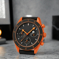 Montre chronographe automatique de luxe pour femme, montre-bracelet de sport avec cadran rose perlé