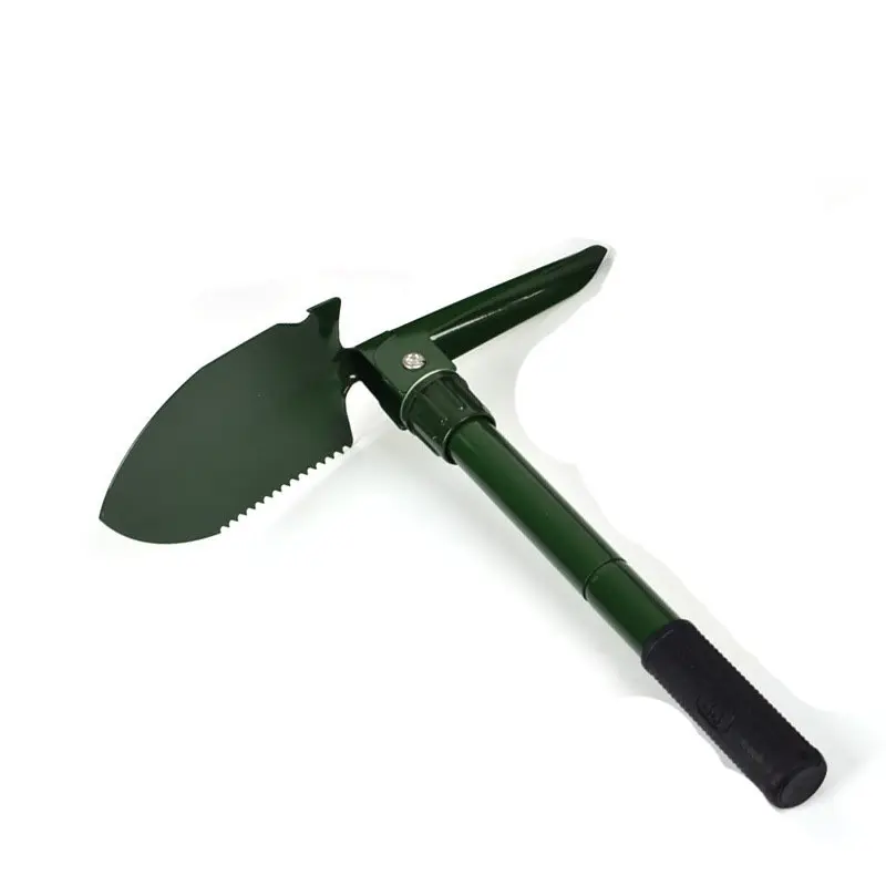 Outdoor army green shovel camping lifesaving fishing vehicle convenient type engineer shovel folding shovel