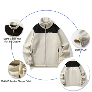 <strong>Soft</strong> <strong>Shell</strong> Winter Hiking Climbing Lining <strong>Jackets</strong> for <strong>Men</strong> and Women Polar Fleece Zip-up Custom Logo Sweat <strong>Jacket</strong> - Product Image 2