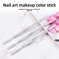 Bâtonnet et couteau multifonctionnels en acier inoxydable de 150 mm pour l'application de fond de teint et de maquillage des ongles