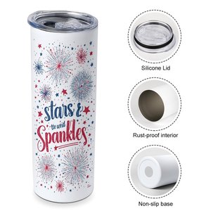 Vaso de Acero Inoxidable de 20 oz con Aislamiento al Vacío, Logotipo Personalizado, Estilo Americano - Product Image 3