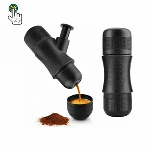 Custom logo 80ml Manual Portable Single Cup Mini Pressure Coffee Maker Hand Pressure Espresso Coffee Maker