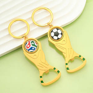 Porte-clés multifonctionnel ouvre-bouteille avec drapeau de pays de la Coupe du Monde de football, cadeau souvenir pour les fans de football - Product Image 3