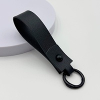Porte-clés en cuir PU coloré, porte-clés créatif en cuir pour charme de sac et accessoires DIY - 15 couleurs disponibles