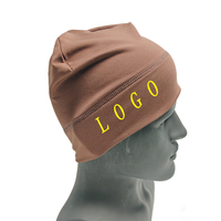 Bonnet tricoté personnalisé à prix abordable avec logo brodé, bordure et intérieur en satin, style décontracté et sportif pour le cyclisme et le ski, livraison rapide mondiale