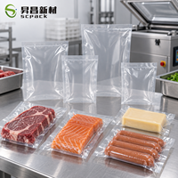 Sacs sous vide en nylon PE, sacs sous vide à chambre multicouche haute barrière pour viande, fruits de mer, fromage, aliments frais