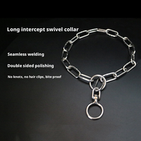 Hundekette aus Edelstahl, P-Kette mit Universal-Drehring, Trainingshalsband, Stoßfestes Hundehalsband, Halskette für Hunde