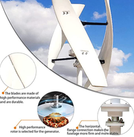 Mini-éolienne de 1 kW montée sur chenilles, conception compacte pour le camping et les aventures en plein air, alimentation hors réseau pour la maison