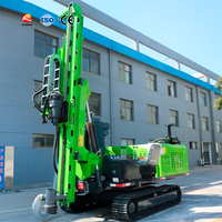 Pile driver hydraulique solaire à 360 degrés avec collecteur de poussière en option, équipement de forage photovoltaïque pour les zones désertiques et du Gobi