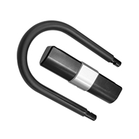 Langlebiges Vollmetall-U-Fahrradschloss mit Vibrationsdämpfendem Gehäuse, Manipulationssicherem Zylinder und Universellem Montage-Kit