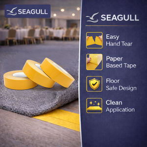 شريط سجاد قابل للتمزيق باليد من سيجال بدون بقايا، سهل التمزيق، مصنوع من الورق للاستخدام المؤقت للأرضيات في المناسبات والإيجارات - Product Image 2