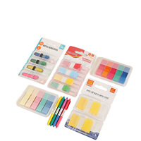 Étiquettes adhésives transparentes en PET, marque-pages personnalisés pour agenda, règle, marque-pages de page, bloc-notes, marque-pages de livre, papeterie de bureau