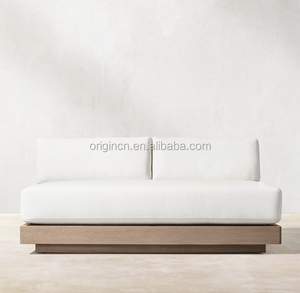 Muebles de Exterior de Diseño de Lujo, 7 Plazas, Cojines Gruesos, Conjuntos de Sofás de Madera de Teca Maciza - Product Image 5