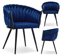 Chaise de maquillage pour fille avec dossier, tabouret de manucure de luxe léger, chaise de salle à manger décontractée pour chambre à coucher