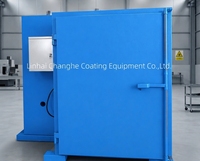 Four de séchage industriel manuel à gaz/diesel/électrique pour peinture en poudre / Ligne de peinture en poudre pour pièces automobiles avec chariot