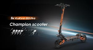 Trottinette électrique pliable KuKirin G3 Pro avec nouvel écran couleur, deux ports de charge, pneus de 10 pouces, 80 km d'autonomie - Product Image 4