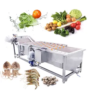 Cactus Brush Potato Clean Artichoke Vegetable Crates Wash Machine Small Air Bubble Washer With Ozone