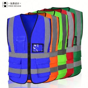 Chaleco de Seguridad Reflectante de Ingeniería al Por Mayor al Precio Más Bajo, Chaleco de Trabajo Ligero de Poliéster para Exteriores - Product Image 3