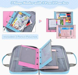 กระเป๋าใส่ <span class=keywords><strong>iPad</strong></span> รุ่น Yarwo 2026 แบบอัพเกรด พร้อมซิป 3 ช่องใส่ดินสอ หลายช่องใส่ของ ปกผ้าบุอย่างดี สำหรับ <span class=keywords><strong>iPad</strong></span> 12.9 นิ้ว เหมาะสำหรับใช้ในโรงเรียน/สำนักงาน สีฟ้า - Product Image 3