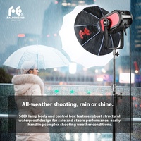 FALCONEYES S60X 650W lumière LED extérieure IPX télécommande sans fil Performance Baorongkou caméra COB lumière du soleil couleur réglable