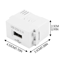 Panneau de charge pour téléphone portable USB Module d'alimentation 220V Prise 5V Transformateur 2.1A Adaptateur de commutation de prise de charge