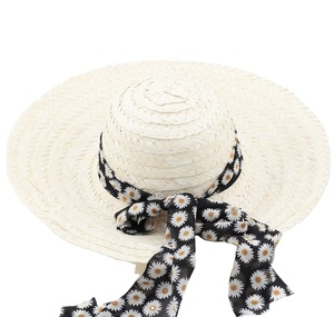 Customizable Womens Floppy <b>Summer</b> <b>Straw</b> <b>Hat</b> UPF50 Embroidered Wide Brim 55-60cm <b>for</b> Sun Beach Travel - Product Image 3