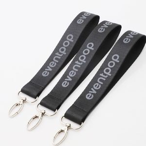 Wholesale Custom Music Festival Merchandise Live Event Souvenirs Personalized Logo Nylon <b>Wristlet</b> Keychain Lanyards - Product Image 1
