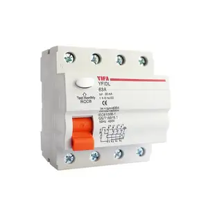 MCB price din rail ac plug in Residual Current mini miniature circuit breaker