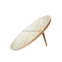 Panneau en bois vierge mural ou debout avec support amovible Plaque en bois biseauté pour l'impression d'artisanat d'art