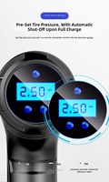 Pompe à air intelligente sans fil en ABS pour voiture, gonfleur de pneus portable avec mesure de pression pour usage domestique et automobile