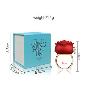 Mini Rozenring <span class=keywords><strong>Vibrator</strong></span> Voor Vrouwen 10 Trillingsmodi Vingervormige <span class=keywords><strong>Vibrator</strong></span> <span class=keywords><strong>G-Spot</strong></span> Clitoris Tepel Massager Seksspeeltje Voor Volwassene 18 - Product Image 5